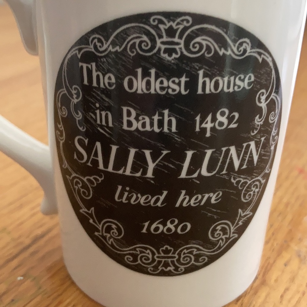 2/$10  China mug, Bath England, Sally Lunn house EUC